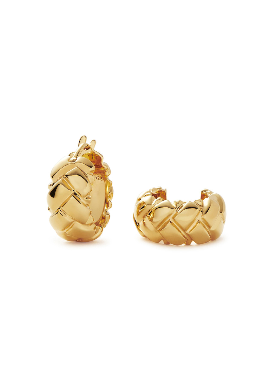 Missoma X Lucy Williams Waffle Mini 18kt Gold-plated Hoop Earrings - One Size