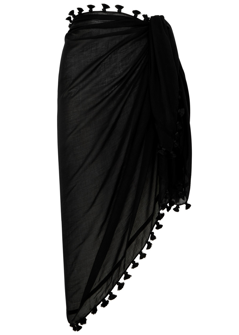 Melissa Odabash Pareo Rayon Sarong, Sarong, Black