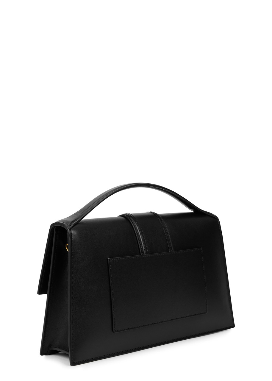 Jacquemus Womens Black Le Grand Bambino Leather Top Handle Bag In Black