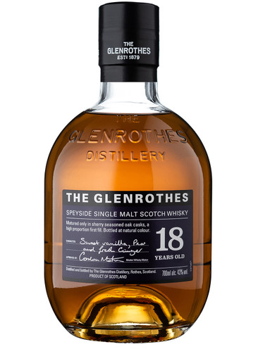 Glenrothes 18 Year Old Single Malt Scotch Whisky, Whisky, Sherry-seasoned oak
