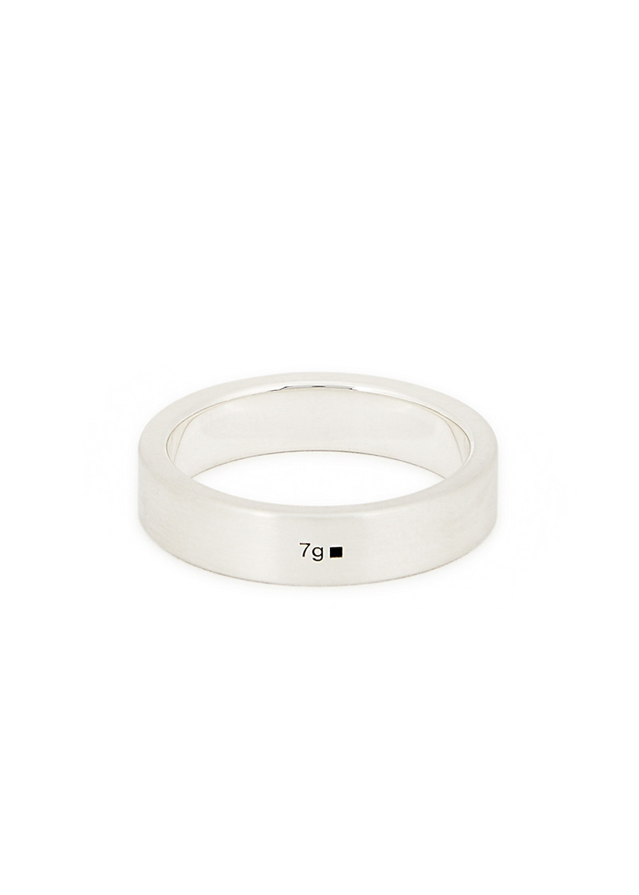 LE Gramme 7g Brushed Sterling Silver Ribbon Ring