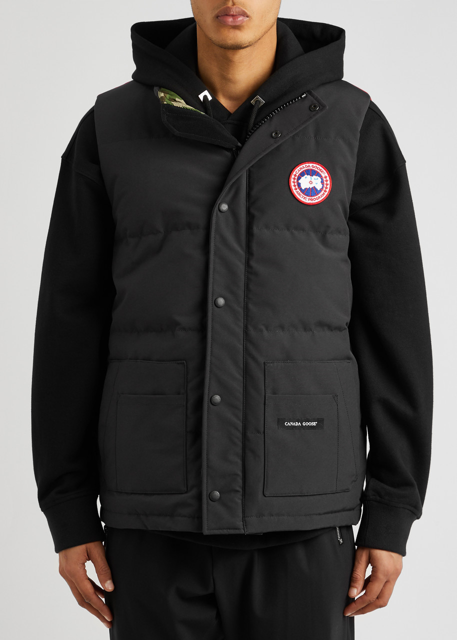  Canada Goose Freestyle Colour-blocked Quilted Artic-tech Gilet - Red - Xl, Men's Designer Gilet, Male 