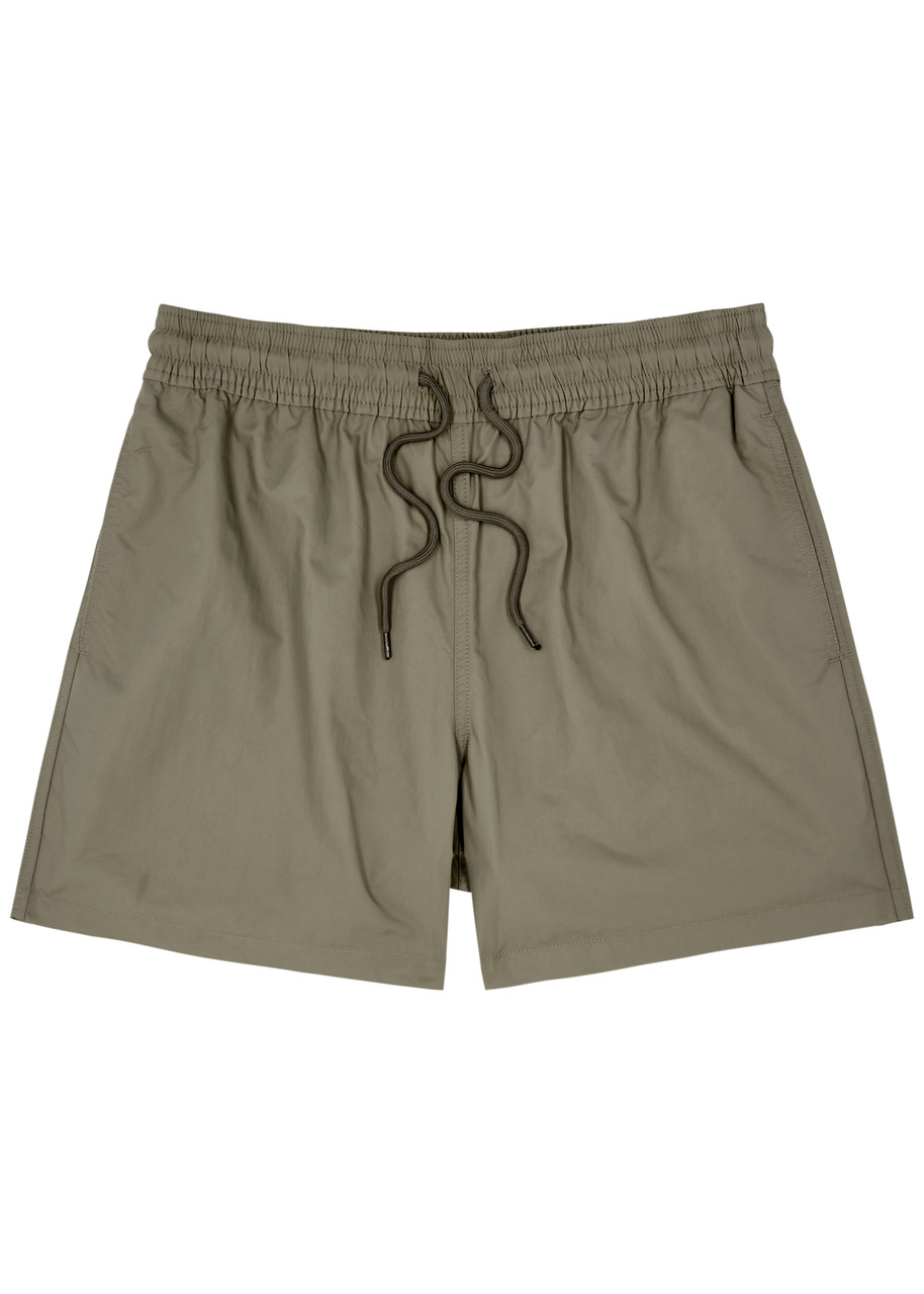 Colorful Standard Shell Swim Shorts In Olive