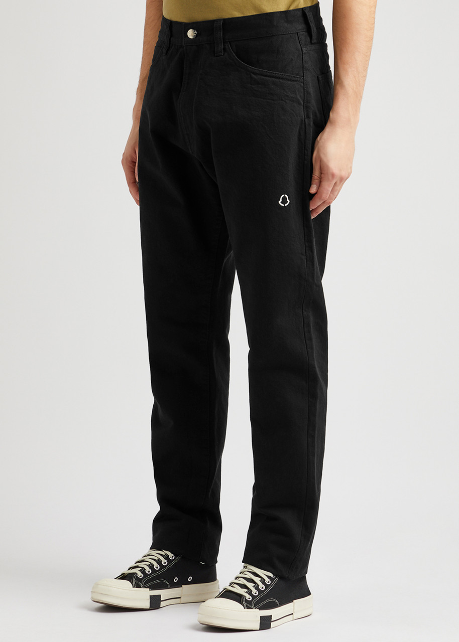 Moncler Genius 7 Moncler Fragment Hiroshi Fujiwara Man Denim Pants Black Size 34 Cotton In Black
