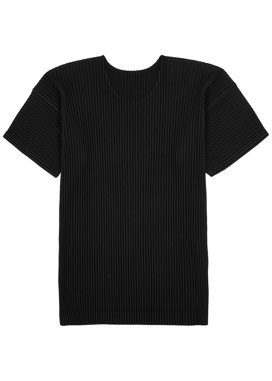 Homme Plissé Issey Miyake Pleated Jersey T-shirt - Black - 3
