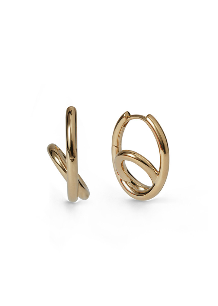 Otiumberg Spiralis 14kt Gold Vermeil Hoop Earrings