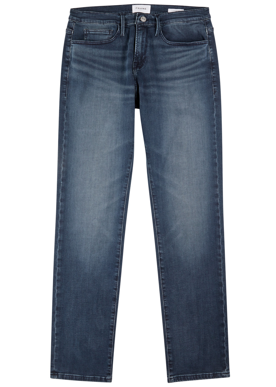 Shop Frame L'homme Slim-leg Jeans In Mid Blu