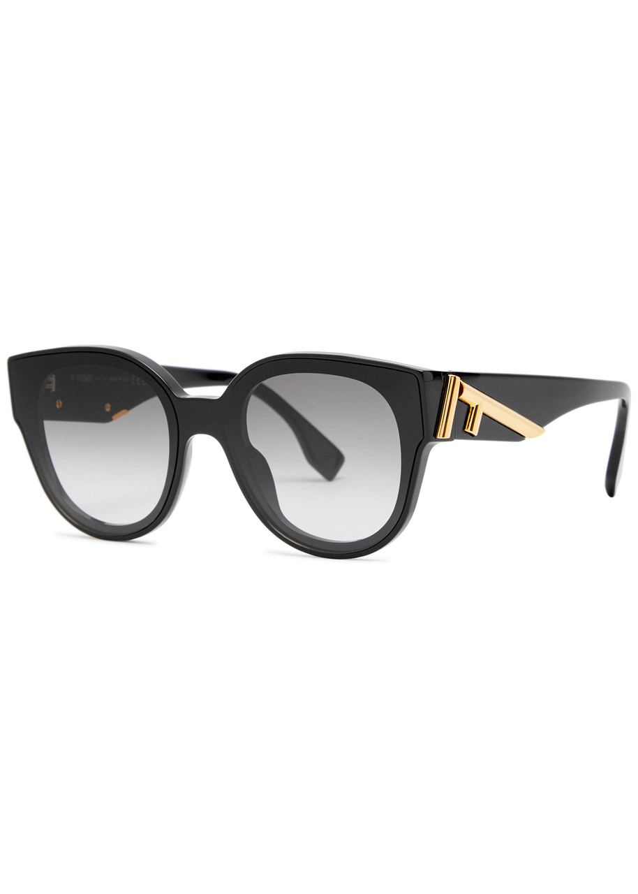 Fendi Cat-eye Sunglasses - Black - One Size