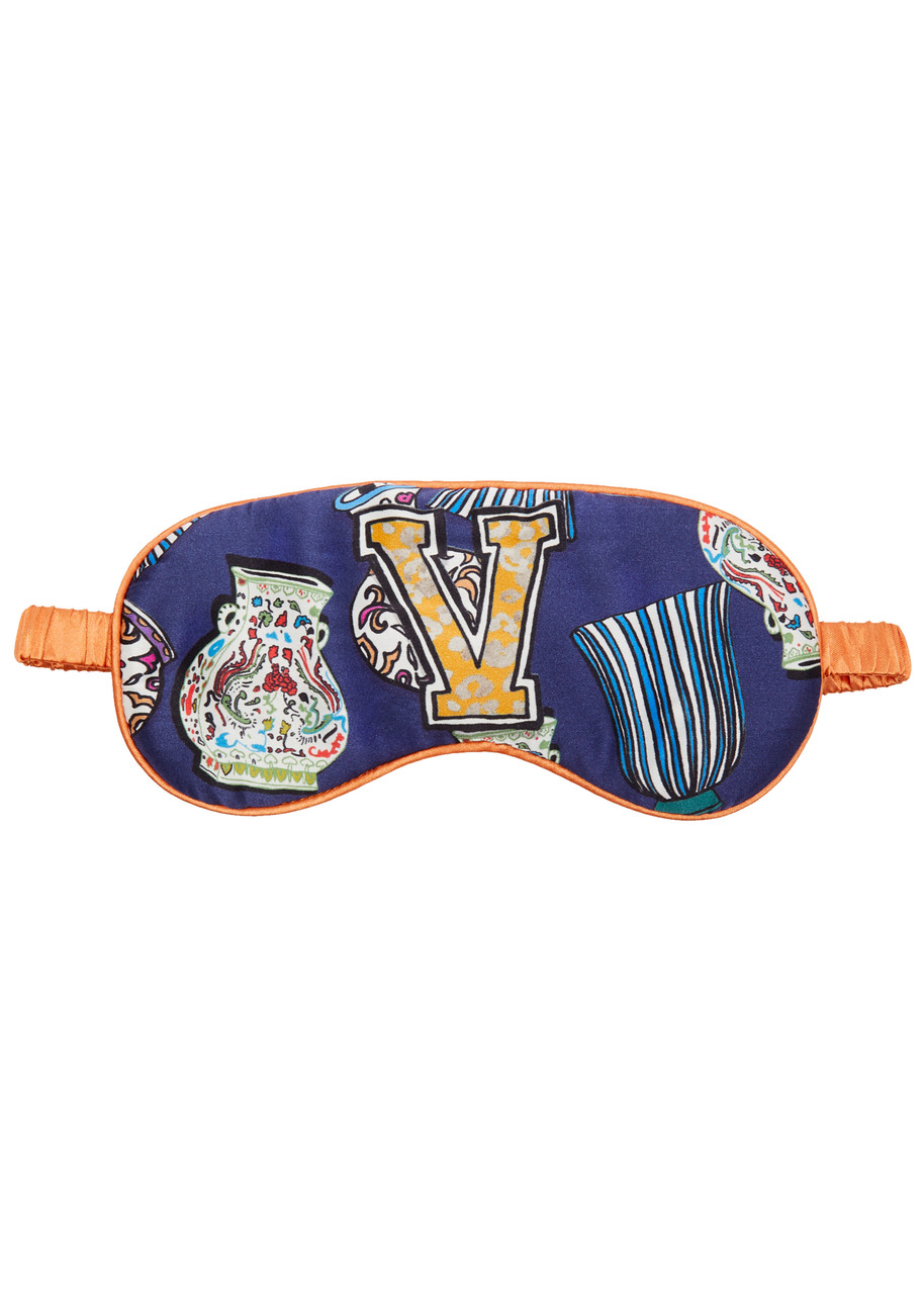 V Is For Vase Silk eye Mask