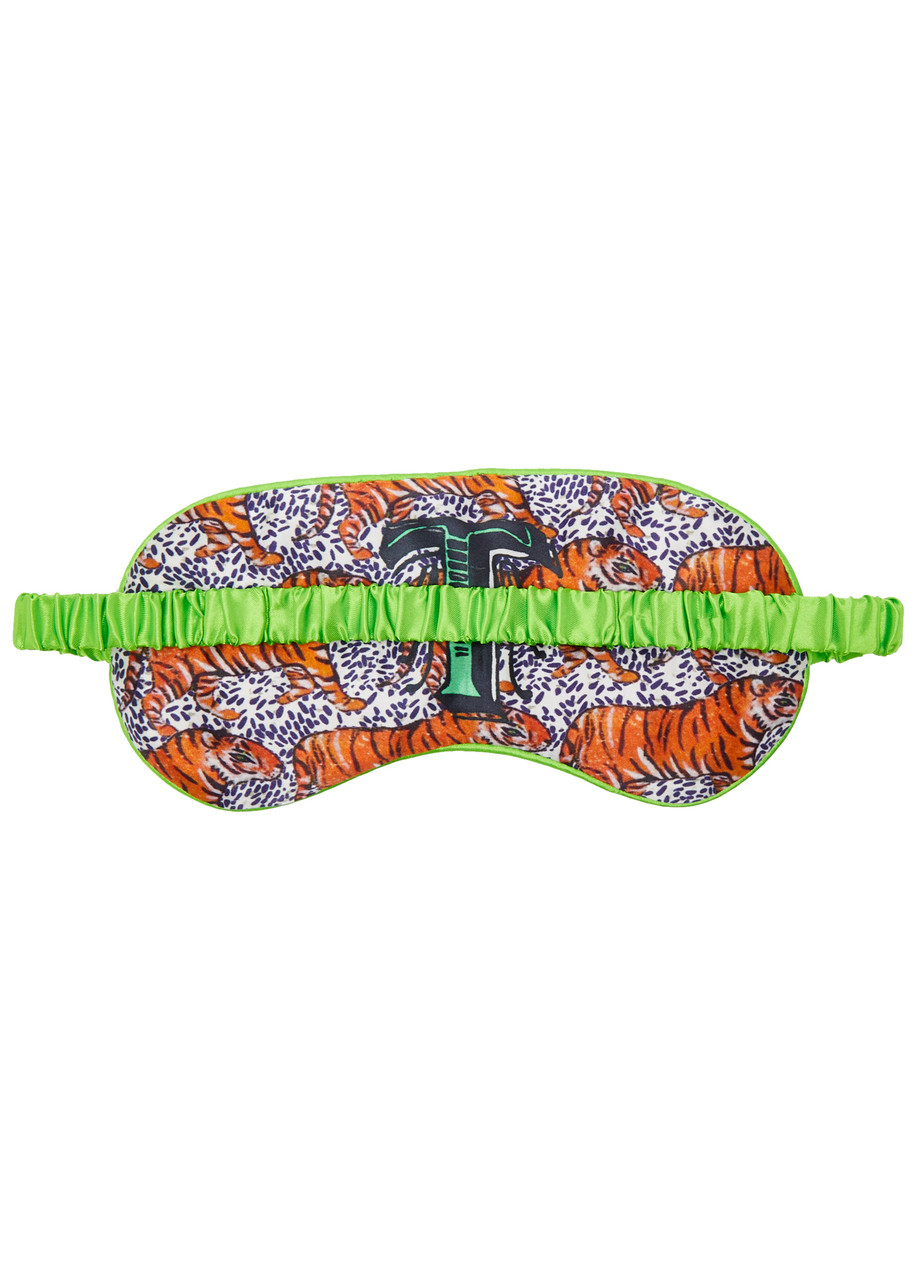  Jessica Russell Flint T Is For Tiger Silk Eye Mask - Multicoloured - One Size 