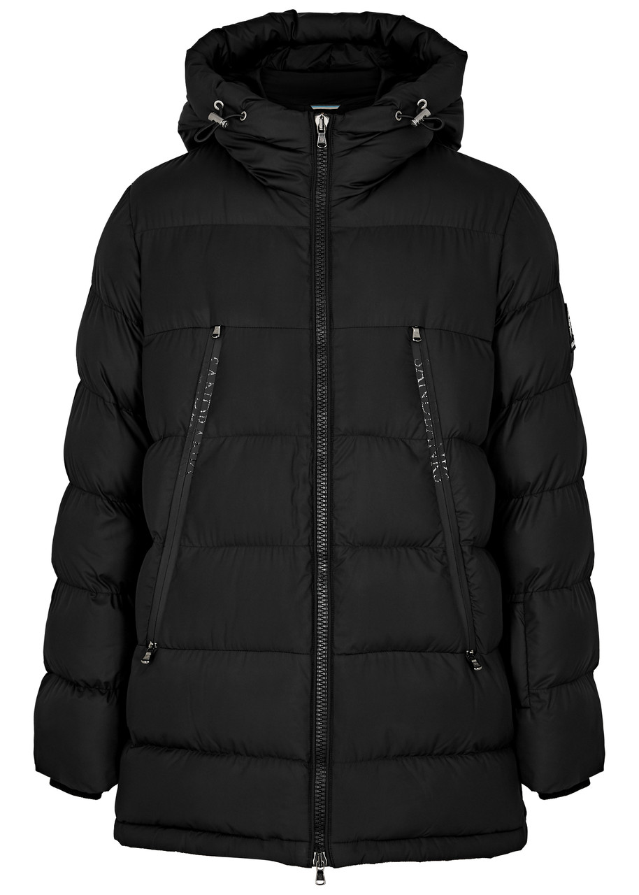 Sandbanks Ravine Quilted Shell Jacket In Black