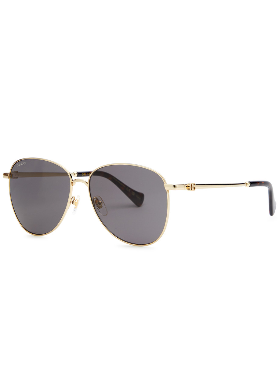 Gucci Aviator-style Sunglasses - Grey - One Size