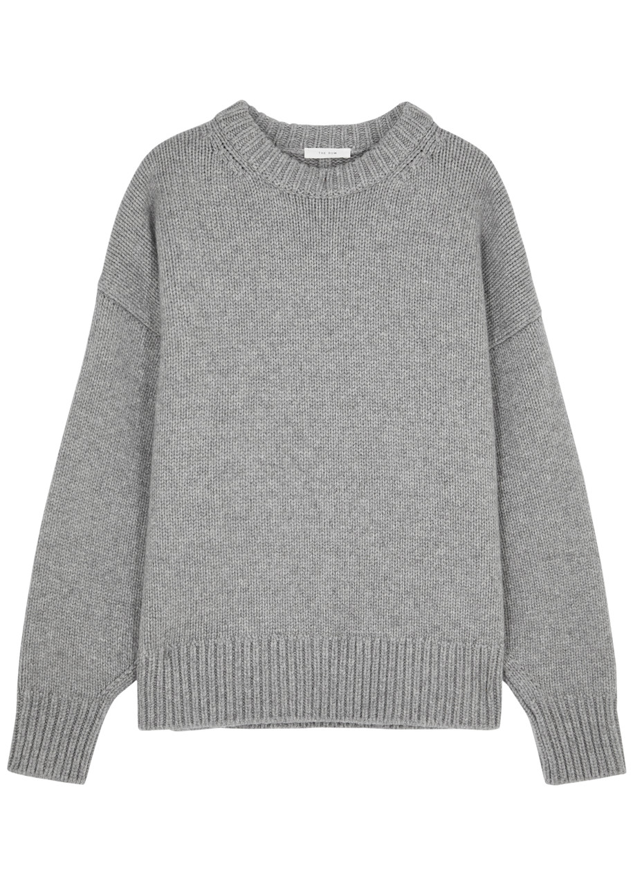 The Row Ophelia Wool and Cashmere-blend Jumper - Grey - S (UK8-10 / S)