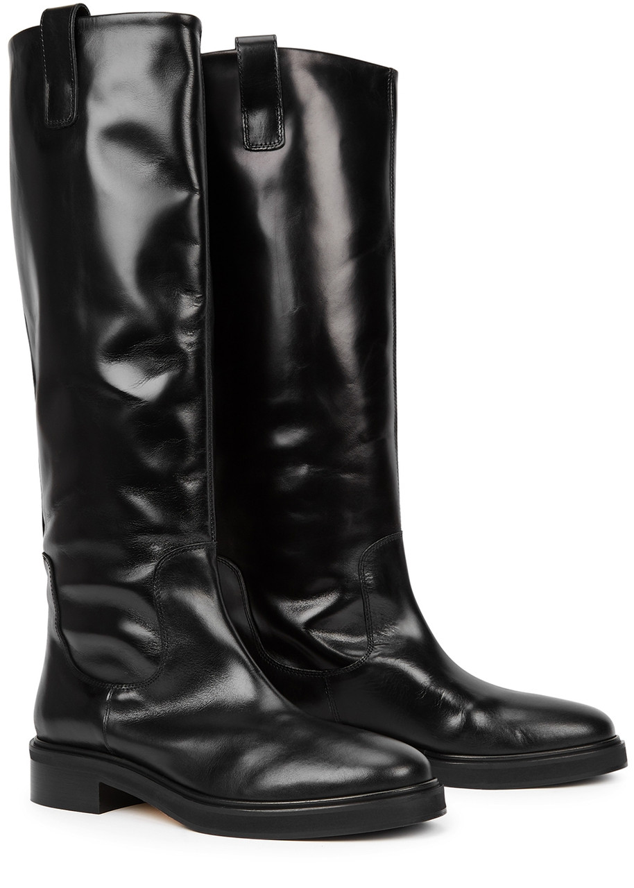  Aeyde Henry Knee-high Leather Boots - Black - 4 
