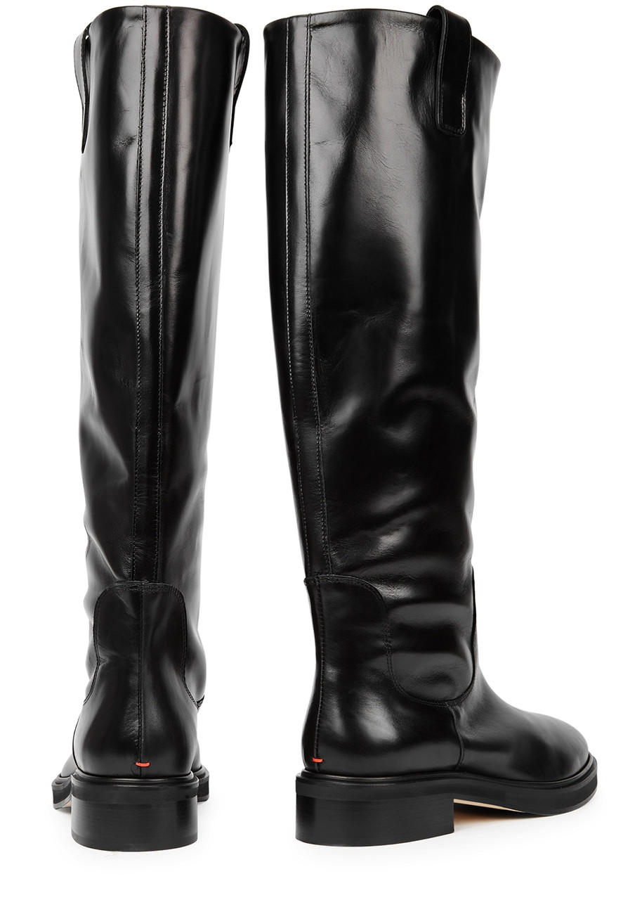 Aeyde Henry Knee-high Leather Boots - Black - 4 