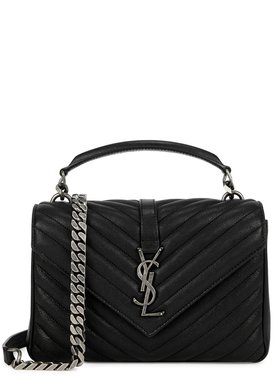 Saint Laurent College Medium Leather Shoulder bag - Black - One Size