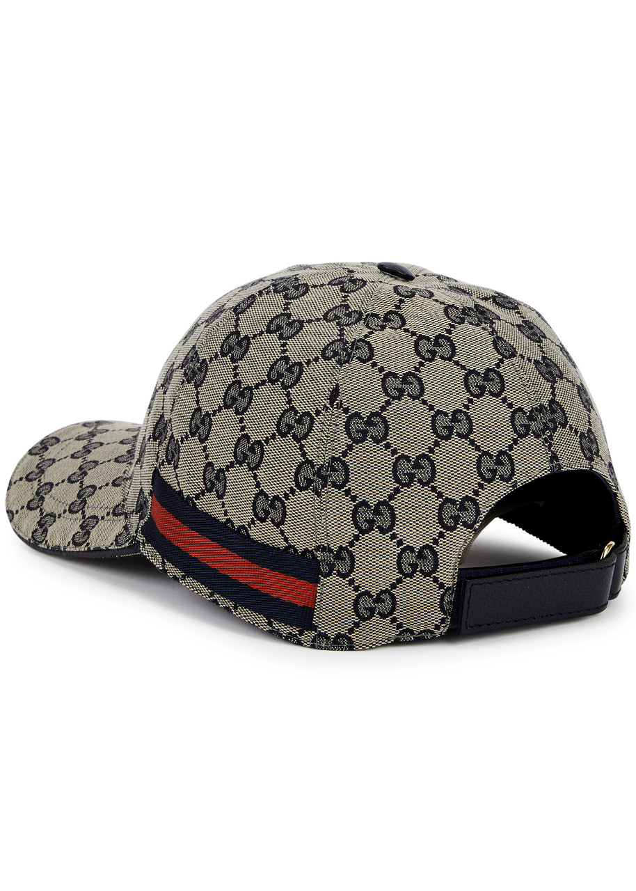  Gucci Gg Monogram Canvas Cap - Beige - M 