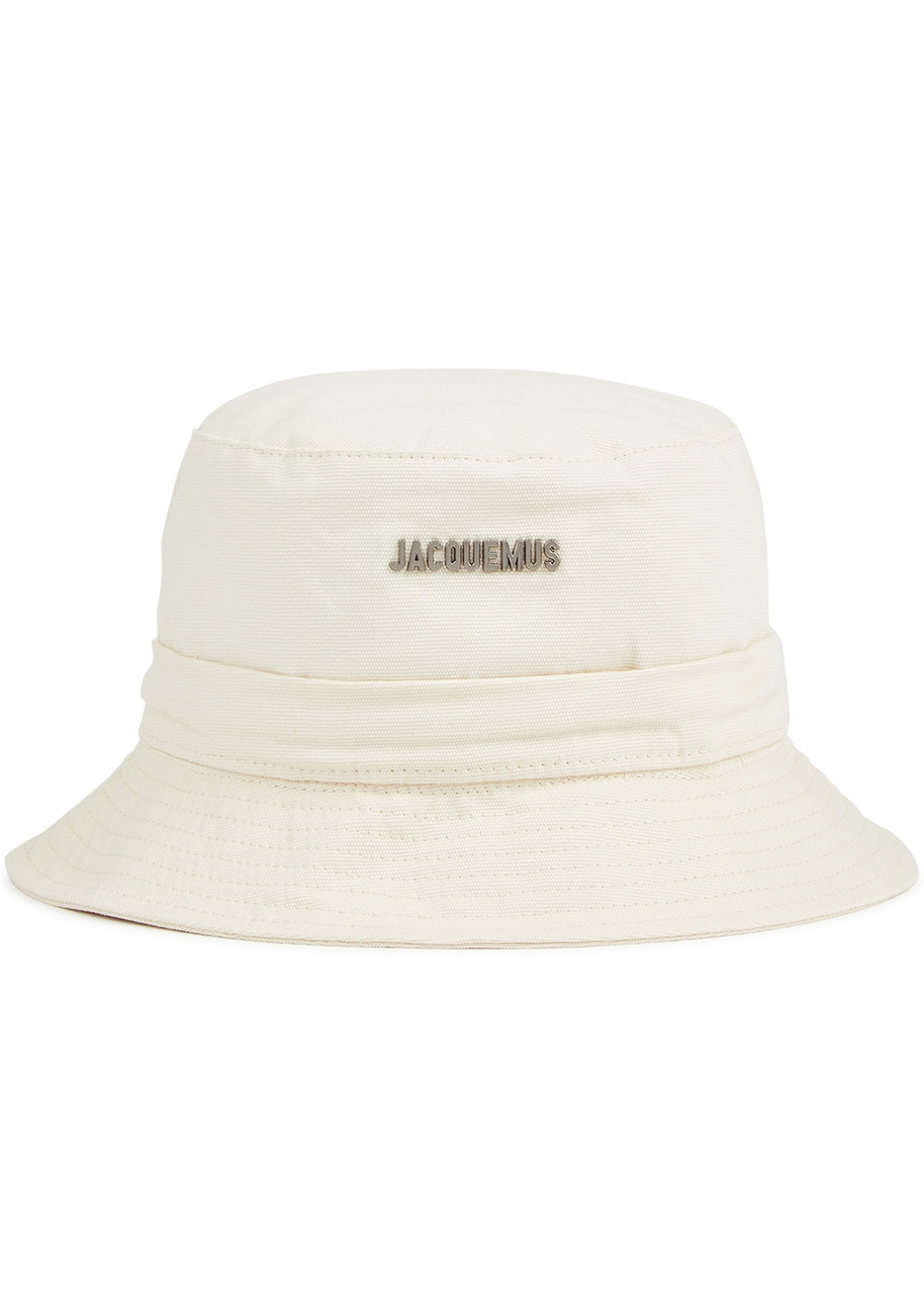 Jacquemus Le Bob Gadjo Canvas Bucket Hat, Bucket Hat, off White