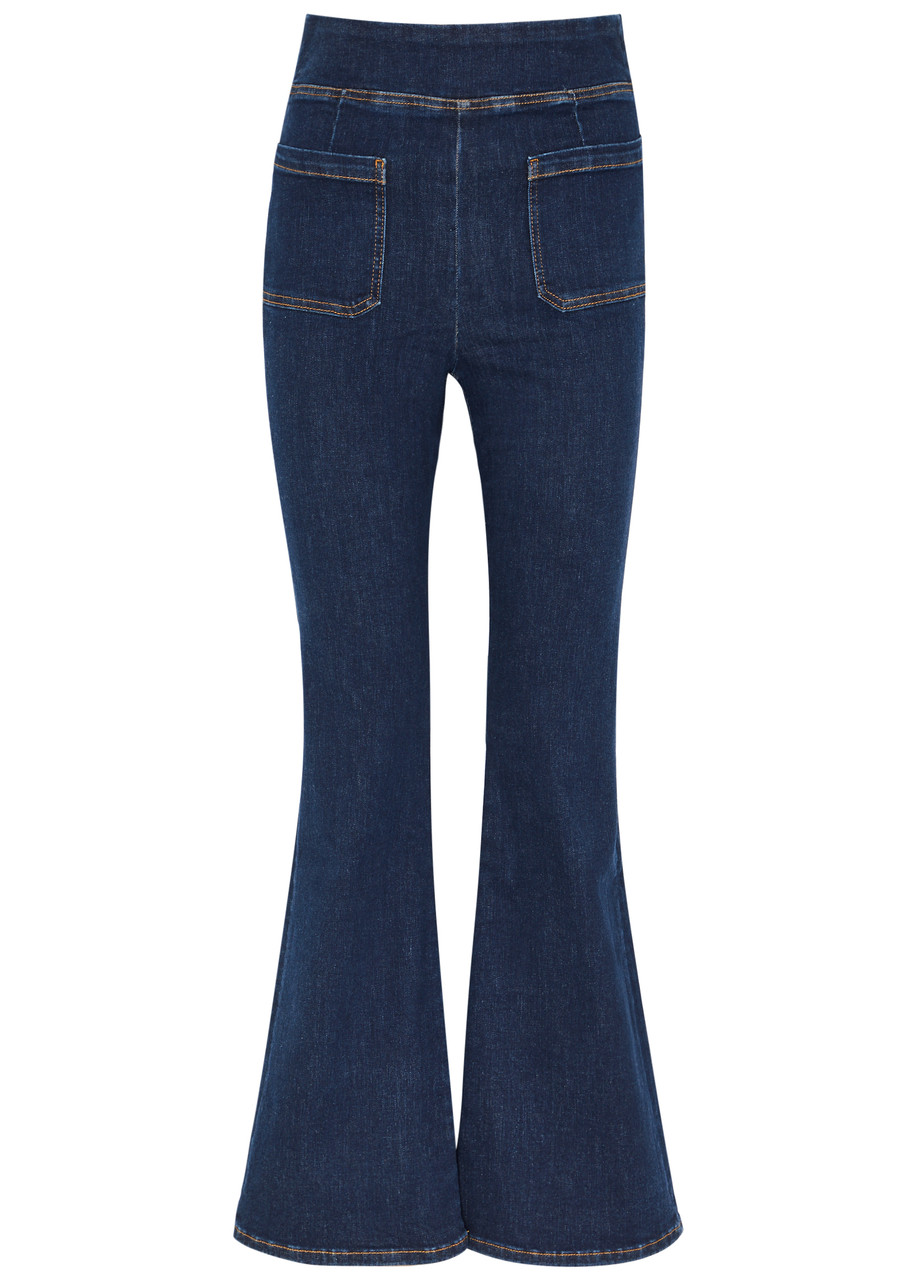 Frame Bardot Jetset Flared-leg Jeans In Keller