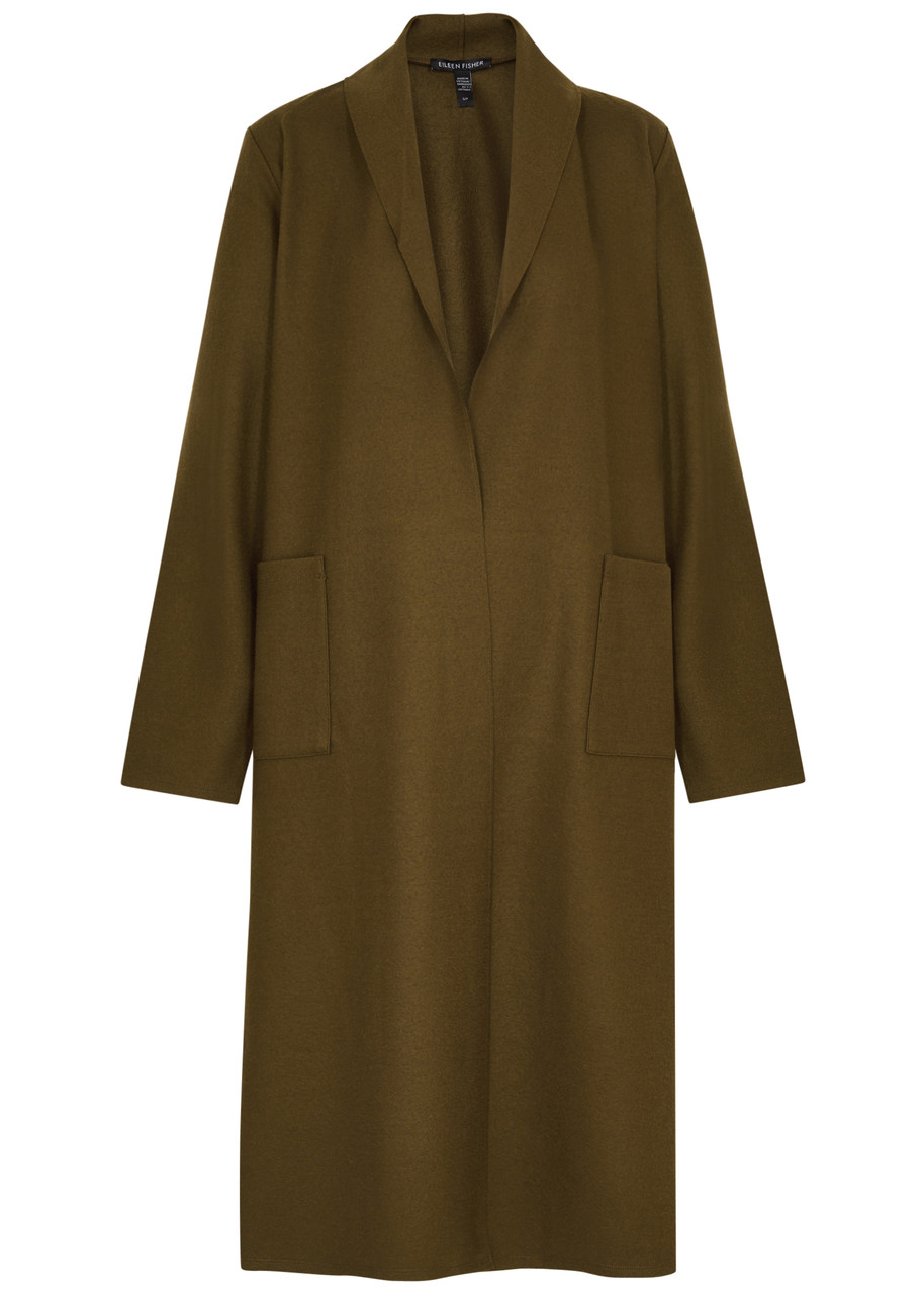 Eileen Fisher Wool Jacket In Brown