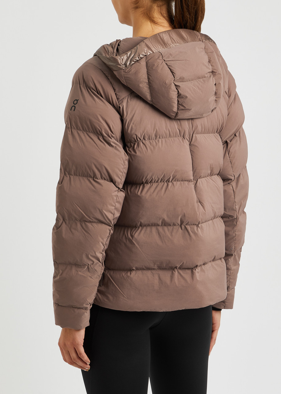  On Running Challenger Quilted Shell Jacket, Jackets, Taupe, Large - L (uk14 / L) 