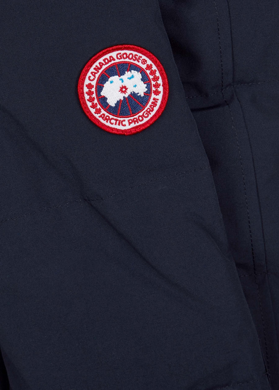  Canada Goose Kids Juniper Fur-trimmed Quilted Arctic-tech Parka - Navy 