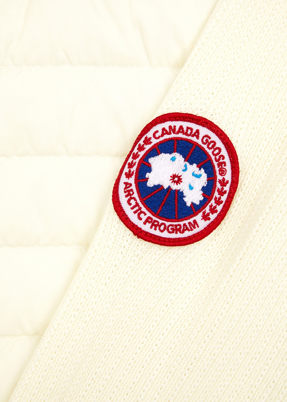  Canada Goose Kids Hybridge Wool And Shell Jacket - White 