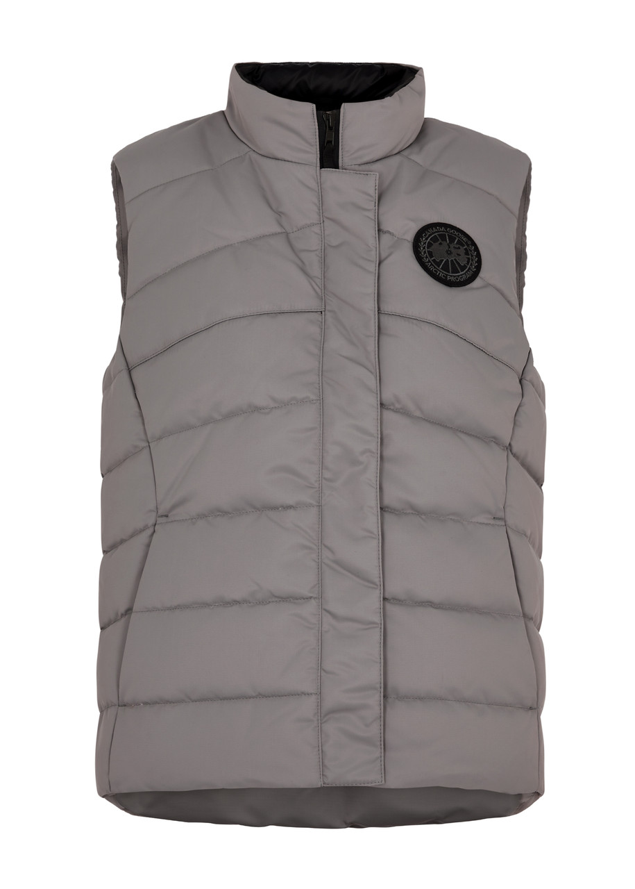Canada Goose Freestyle Quilted Satin-shell Gilet In Grey