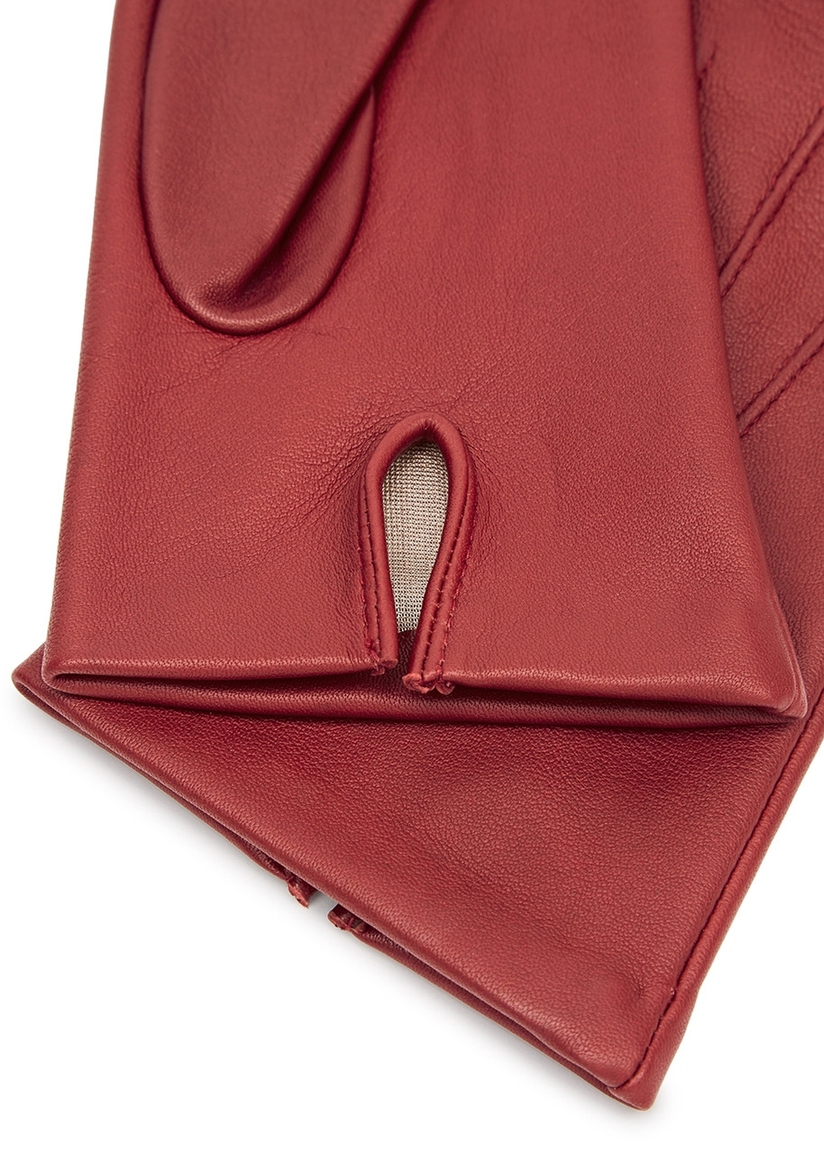  Dents Felicity Leather Gloves - Red 
