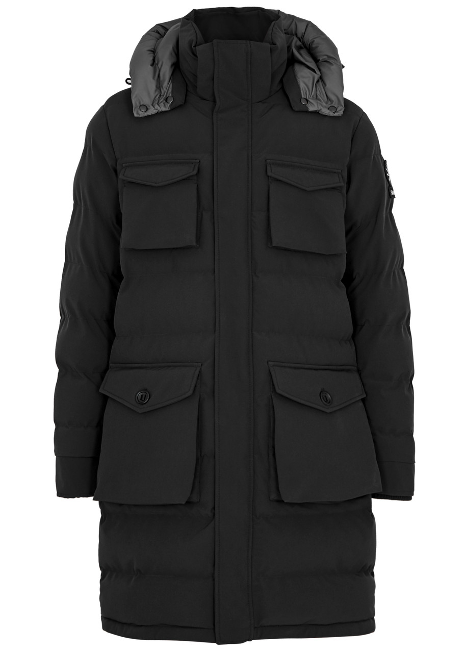 Sandbanks Branksome Quilted Shell Coat - Black - XL