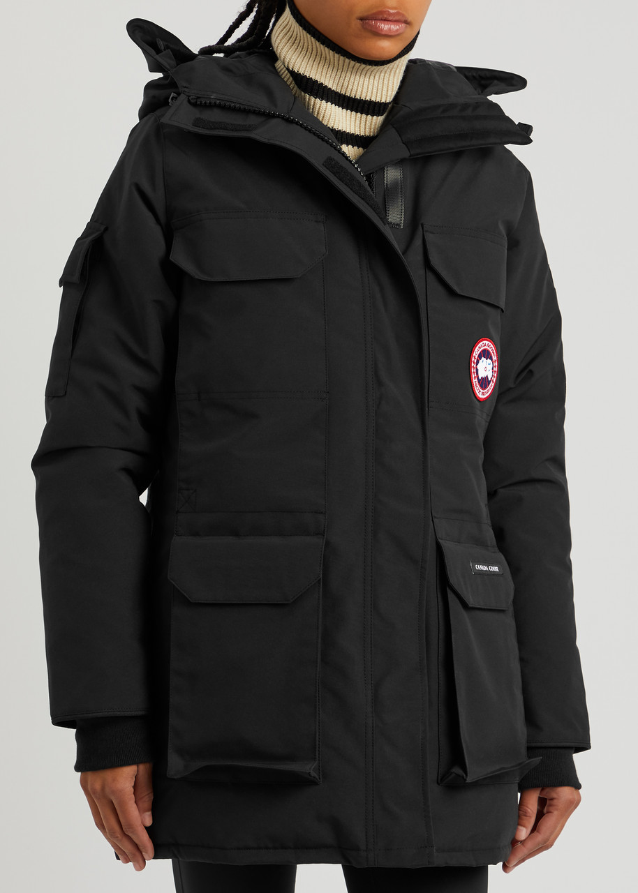  Canada Goose Women's Extra Small Black Expedition Hooded Arctic-tech Parka Coat - Water-resistant - Xs 