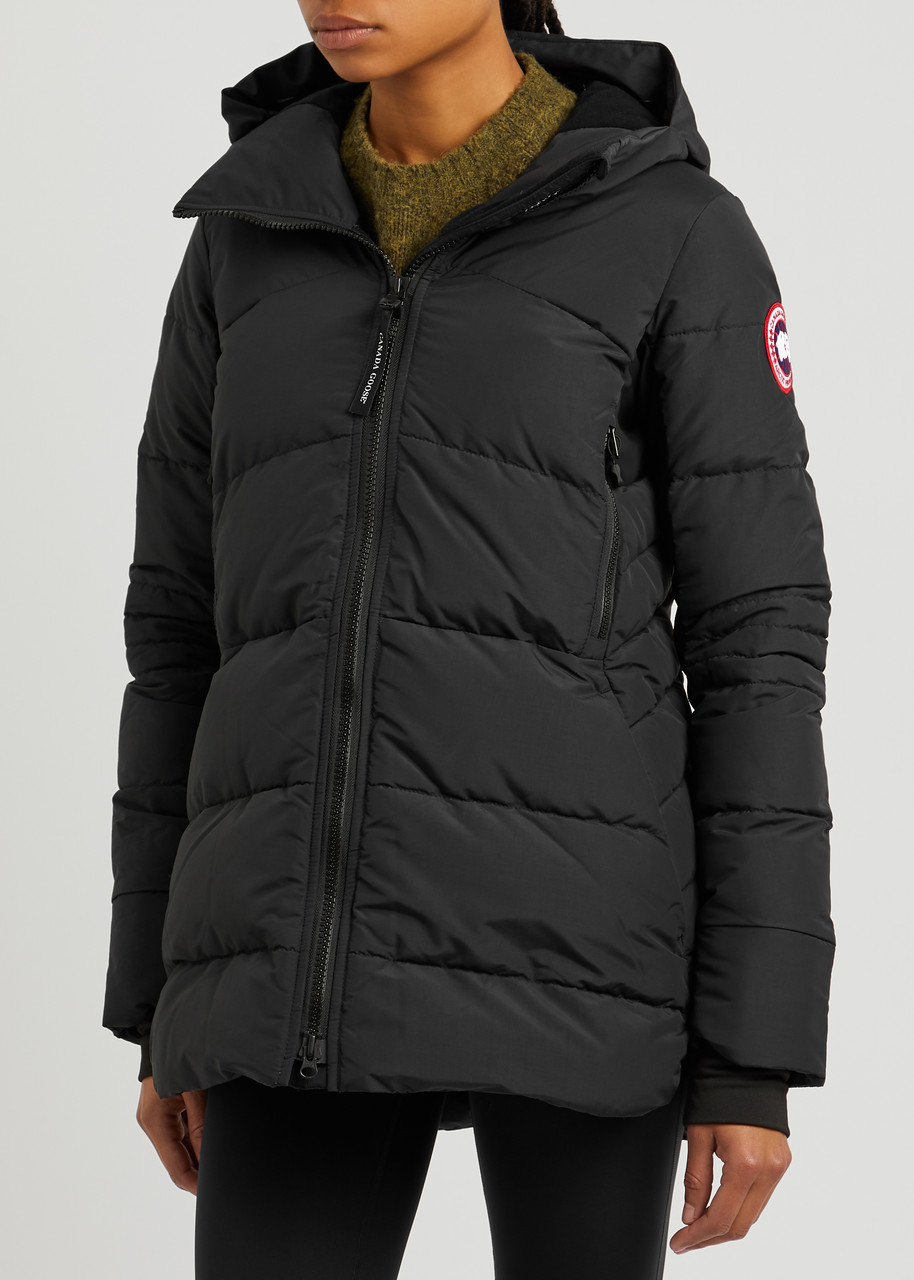  Canada Goose Women's Small Black Hybridge Quilted Matte Shell Coat - Water-resistant & Features A Hood - S 