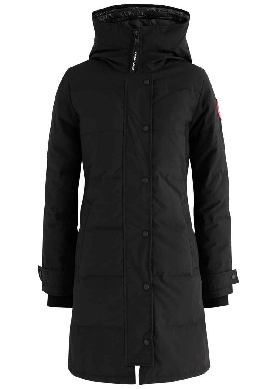 Canada Goose Women's Xxs Black Shelbourne Hooded Arctic-tech Parka Coat - Quilted & Water-resistant