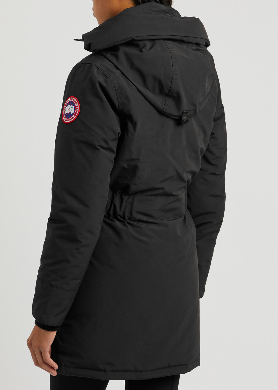  Canada Goose Women's Extra Small Black Trillium Hooded Arctic-tech Parka Coat - Water-resistant - Xs 