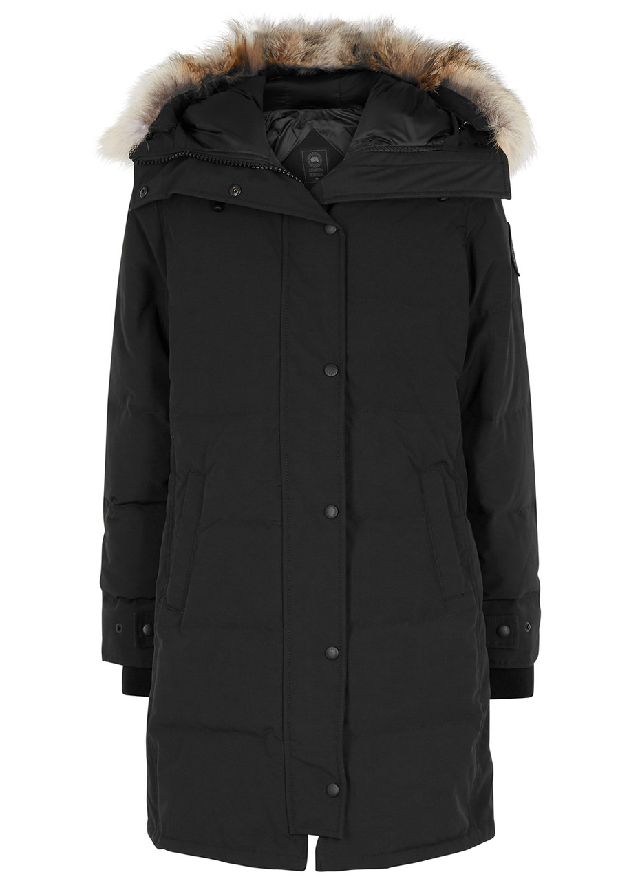 Canada Goose Shelburne Fur-trimmed Arctic-tech Shell Parka - Black - Xxs (UK4 /xxs)