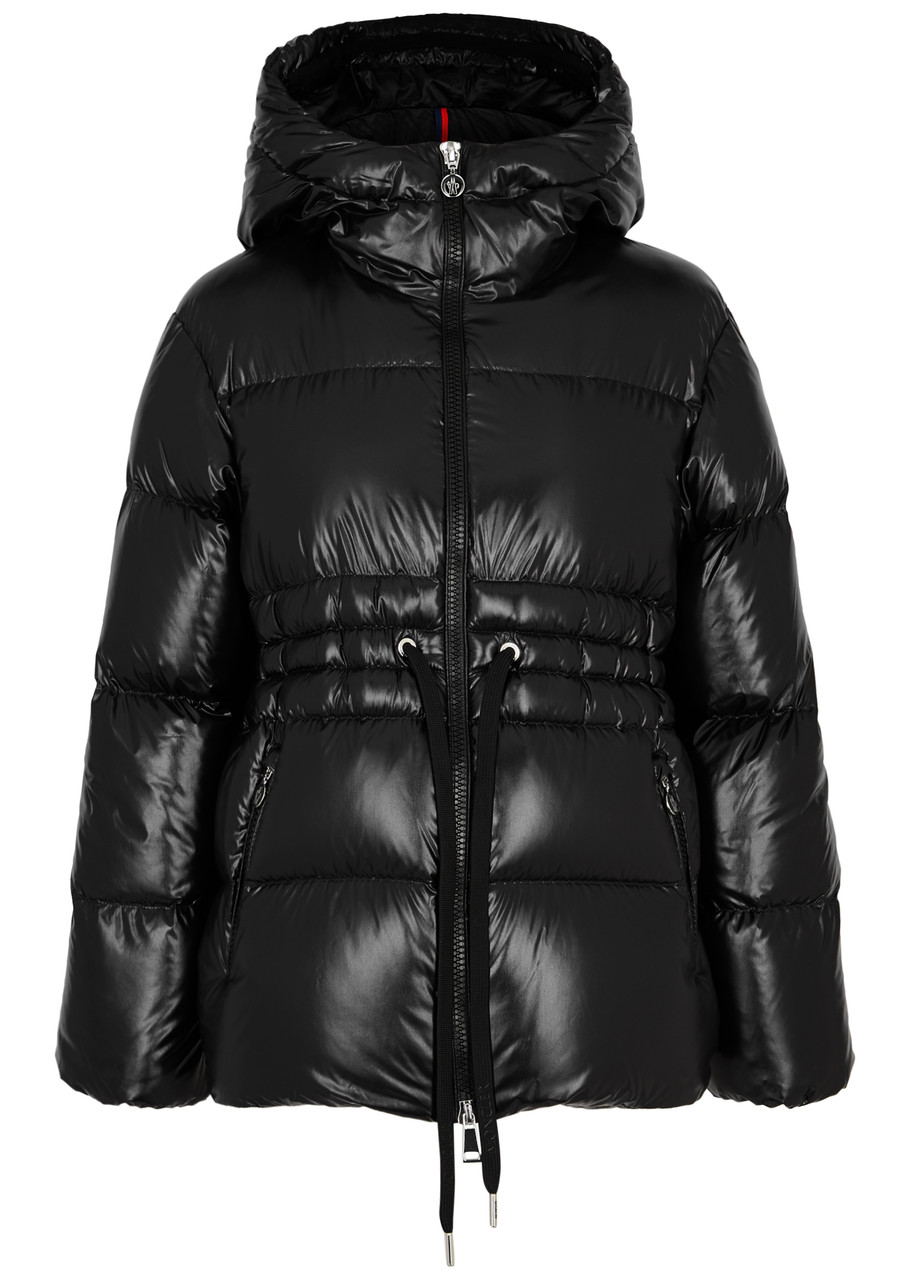 Moncler Taleve Hooded Quilted Shell Jacket - Black
