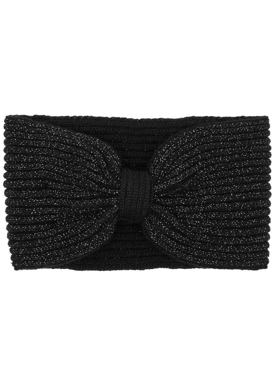 Inverni Knotted Wool And Cashmere-blend Headband In Black