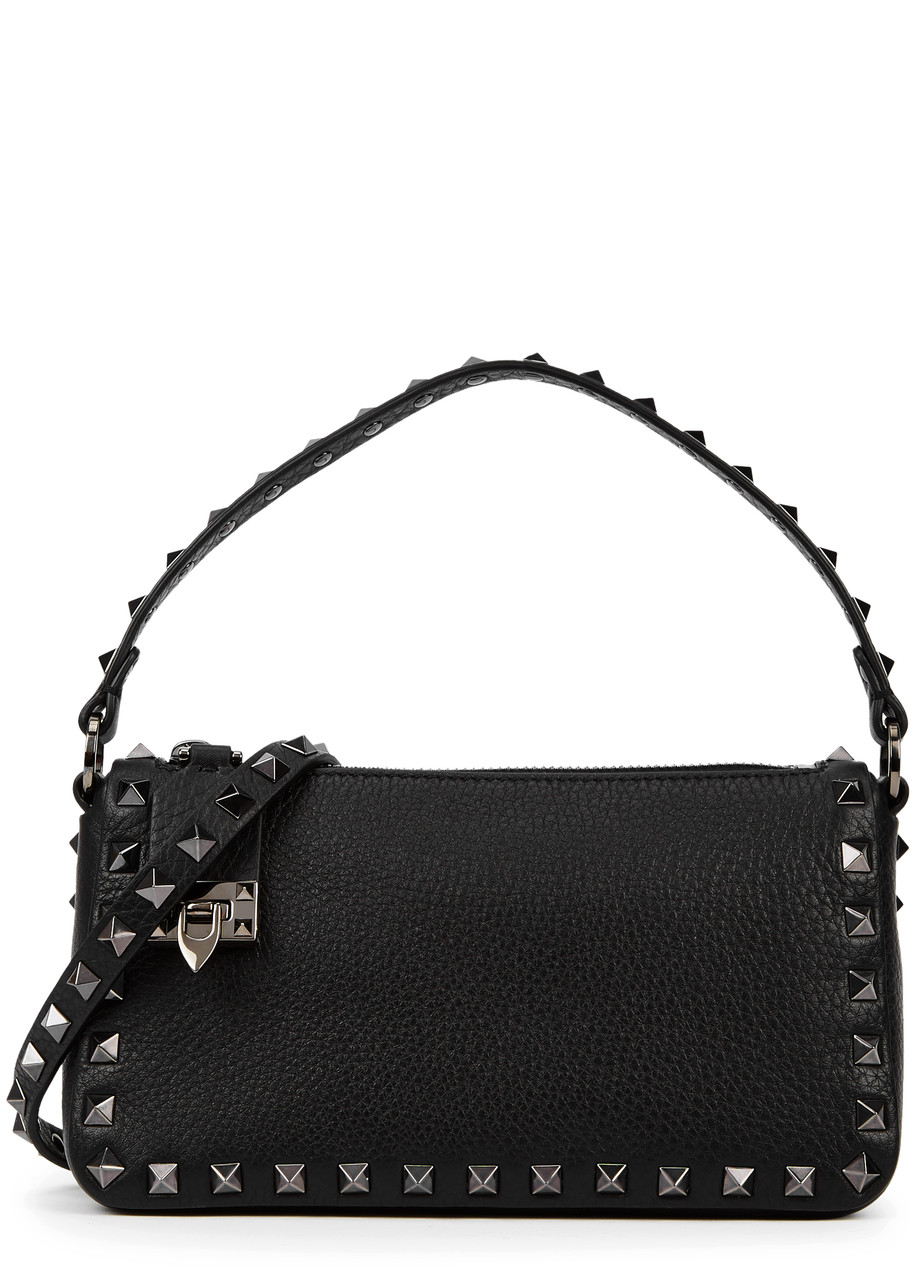 Valentino Garavani Rockstud Small Leather Shoulder bag - Black - One Size