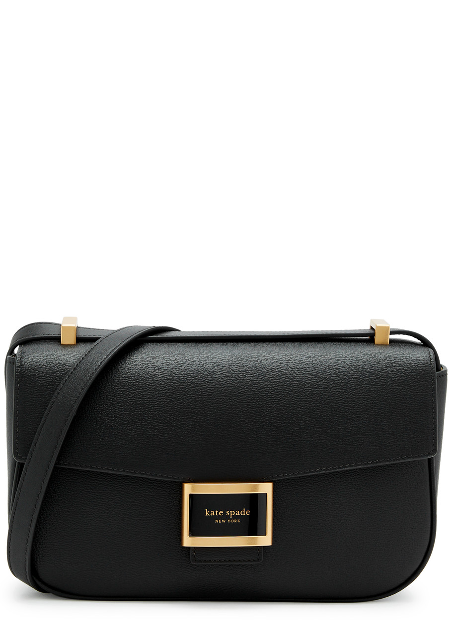 Kate Spade Katy Medium Leather Shoulder Bag In Black