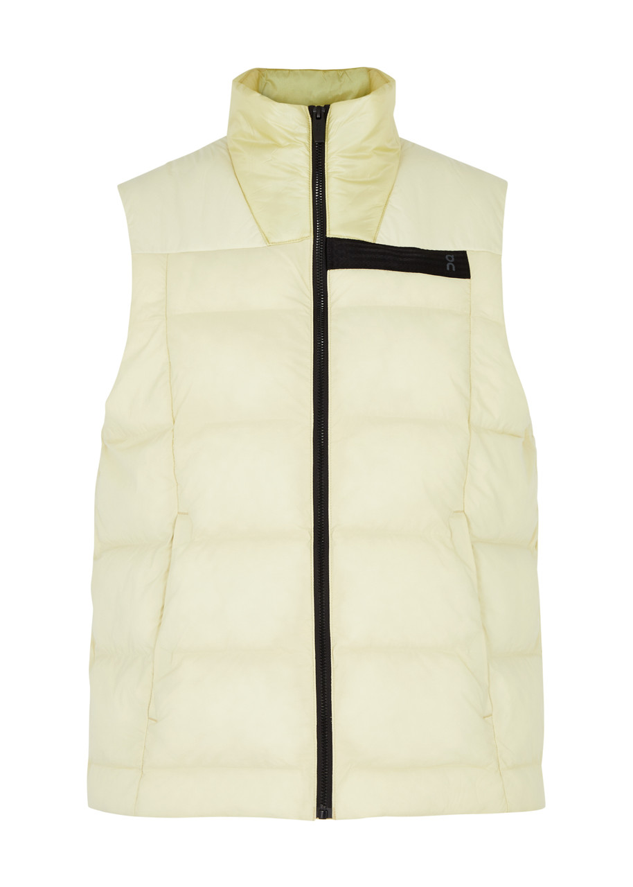 On Running Challenger Quilted Shell Gilet In Yellow