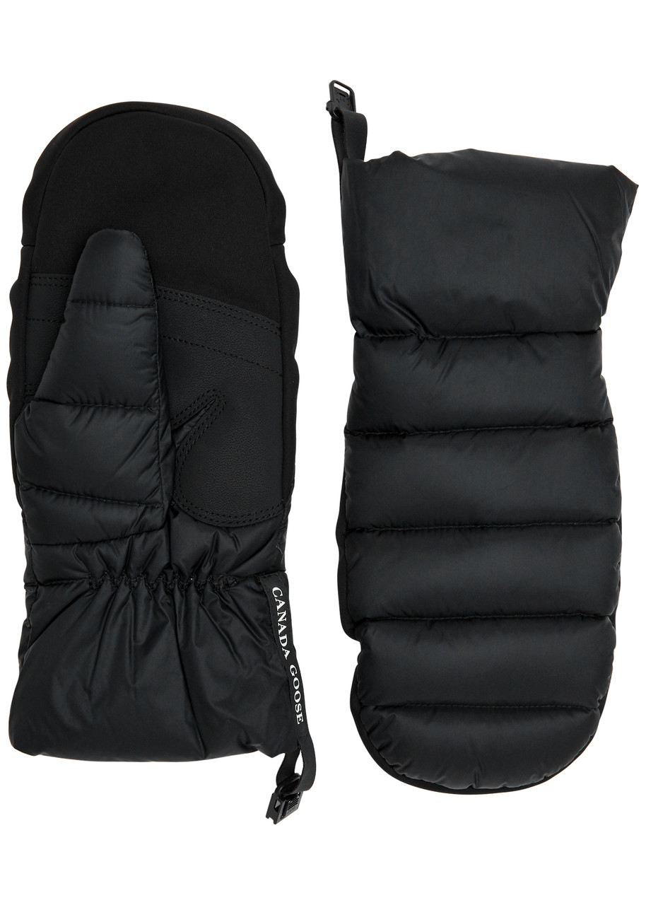 Canada Goose Puffer Quilted Shell Mittens - Black - M (UK12 / M)