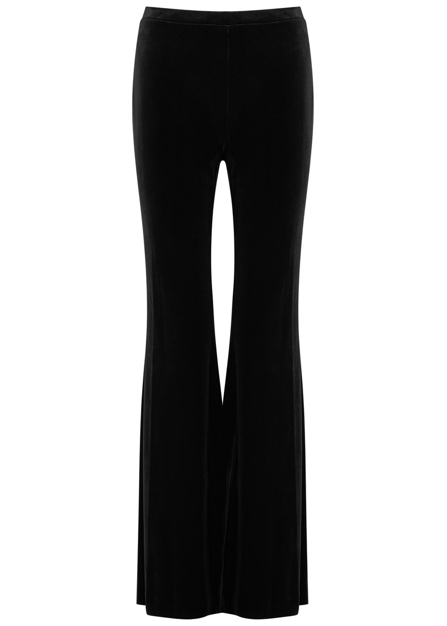 DIANE VON FURSTENBERG DIANE VON FURSTENBERG RUTHETTE FLARED VELVET TROUSERS