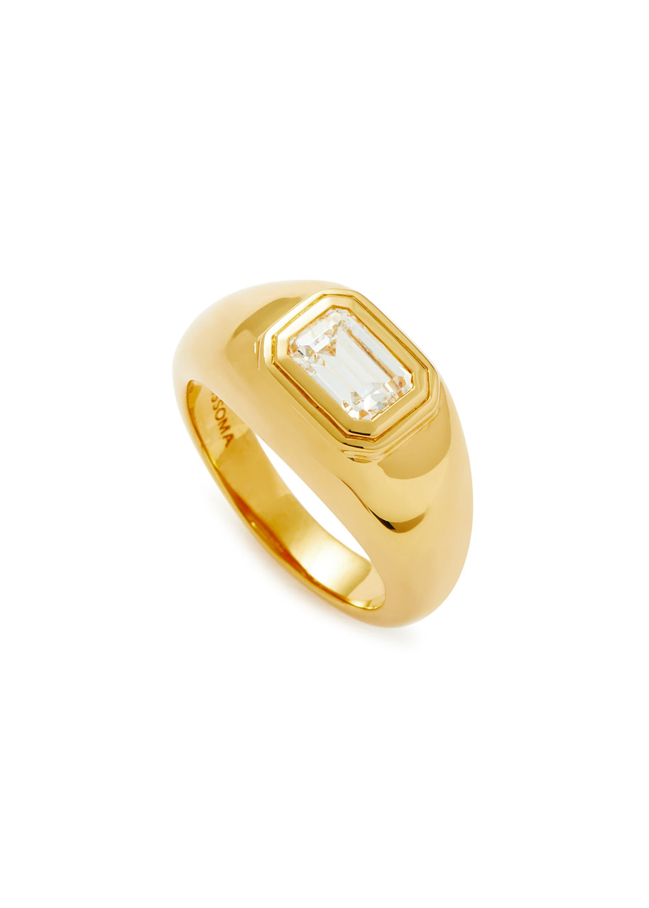 Missoma Dome 18kt Gold-plated Vermeil Ring - L