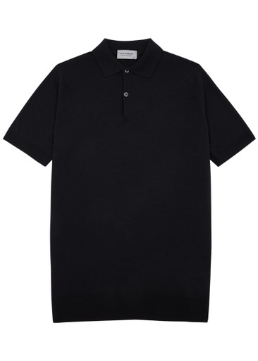 JOHN SMEDLEY Payton wool polo shirt | Harvey Nichols