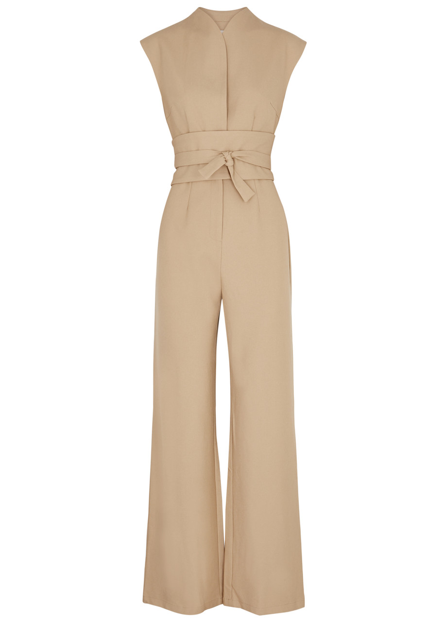 Odd Muse Ultimate Muse Wide-leg Stretch-crepe Jumpsuit - Camel - M (UK12 / M)