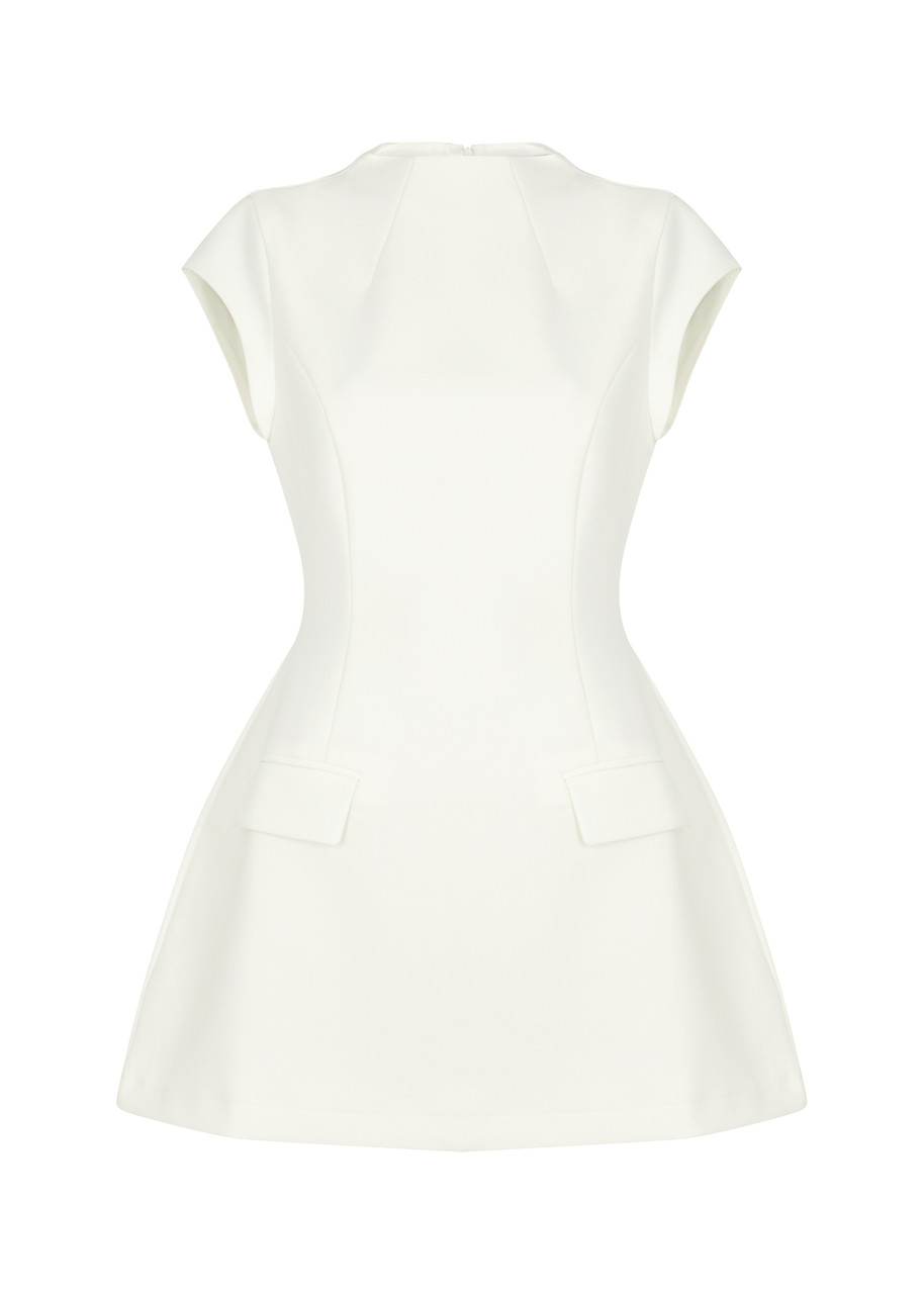 Odd Muse Ultimate Muse Stretch-crepe Mini Dress In White