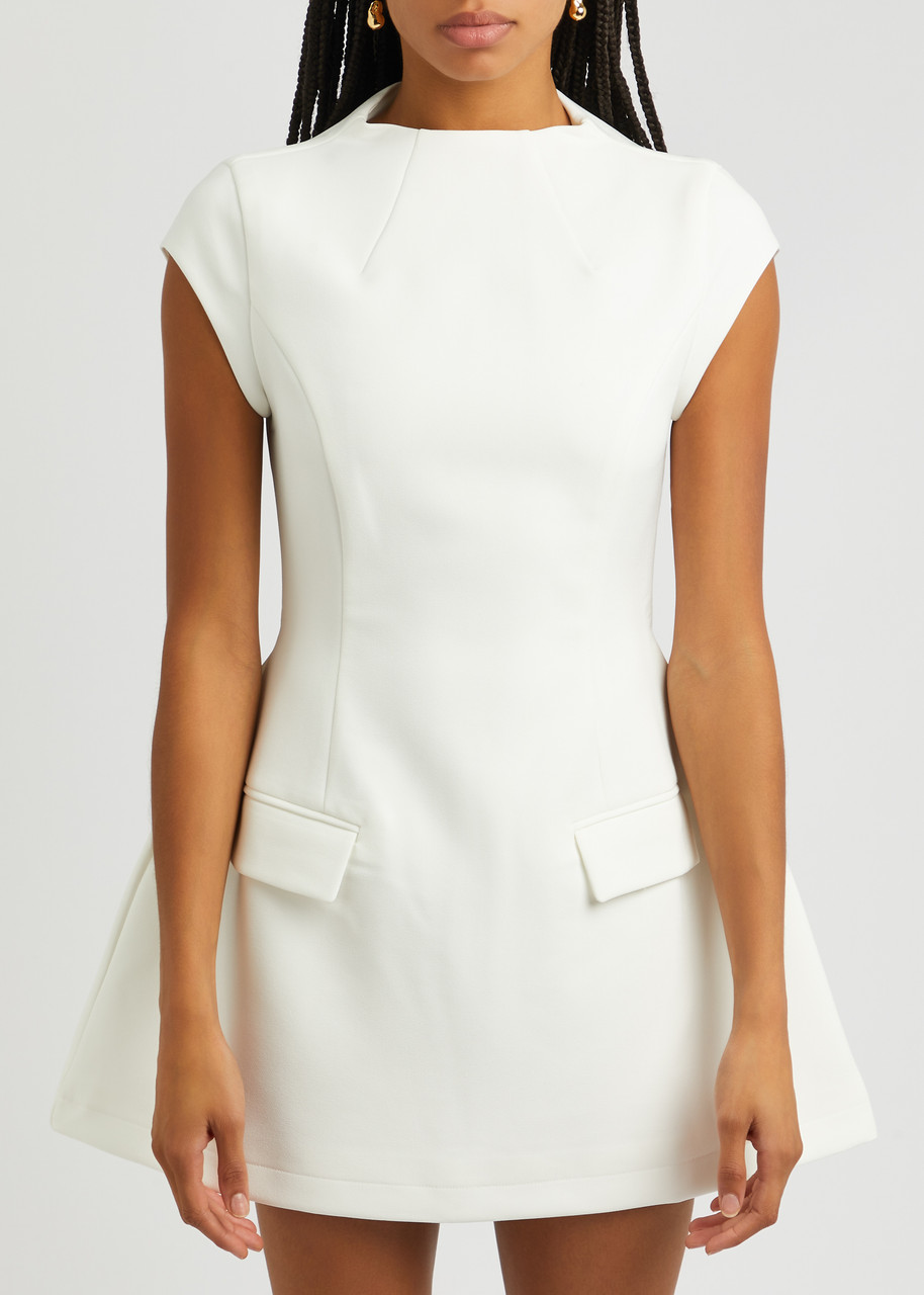 Odd Muse Ultimate Muse Stretch-crepe Mini Dress In White