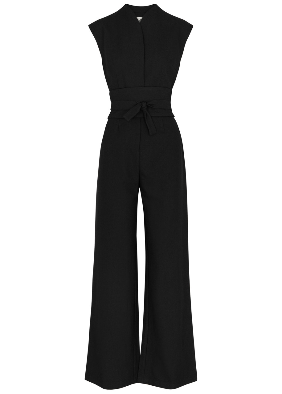 Odd Muse Ultimate Muse Wide-leg Stretch-crepe Jumpsuit In Black