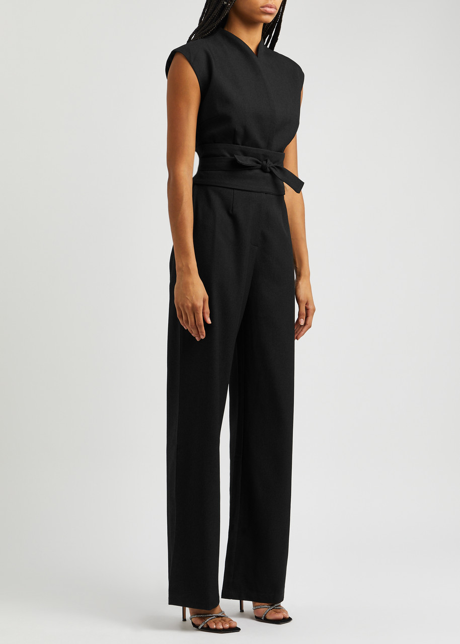 Odd Muse Ultimate Muse Wide-leg Stretch-crepe Jumpsuit In Black