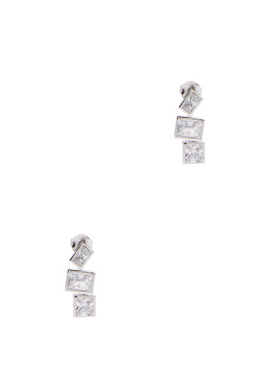 Completedworks How To Get A Low Score At Tetris Drop Earrings In Silver